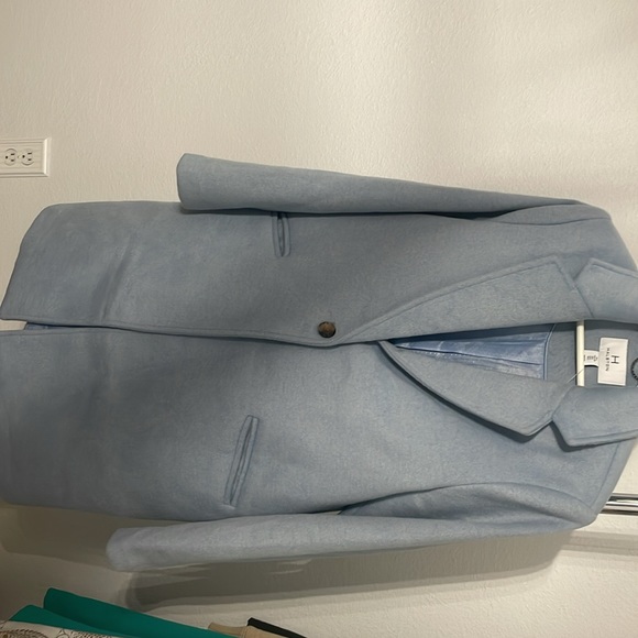 Halston baby blue coat - Picture 3 of 5